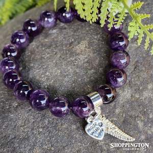 Gemstone Bracelet - Amethyst Fern