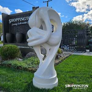 Garden Art: Garden Sculpture - Terrazzo Sexy Lady White 150cm