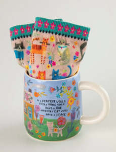 Mug & Sock Set - Every Cat Has A Home