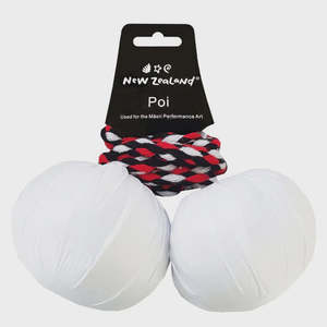 NZ Maori Poi - White Large 10cm
