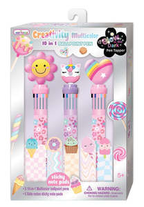 Kids Arts Crafts: Multi-Colour 10-in-1 Ballpoint Pens