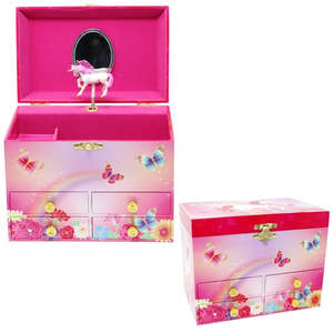Pink Poppy Unicorn Music Box