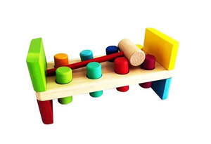 Wooden Toys: Wooden Pound and Hammer Bench