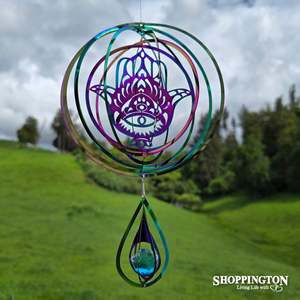 Hamsa 3D Wind Spinner