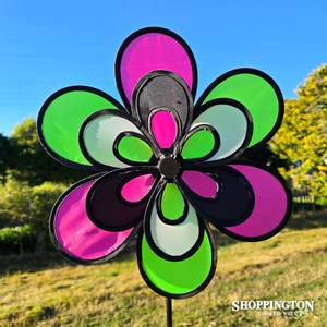 Wind Chimes Spinners: Wind Spinner - Spectrum Double Windee Wheelz 38cm
