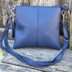 Handbags Wallets: Handbag - Ellay Tassle Navy