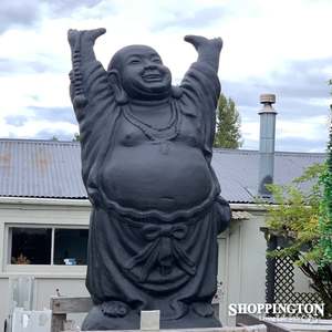 Garden Sculpture - Concrete Lucky Buddha  100cm