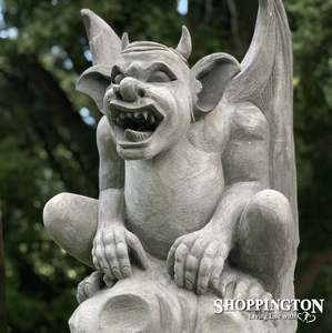 Sculptures: 100% Handcarved Concrete Gargoyle