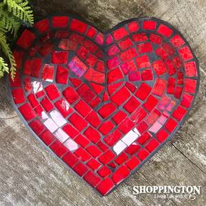 Mosaic Art: z Mosaic Heart / Red / 16cm