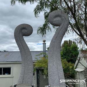 Concrete Koru Garden Sculpture