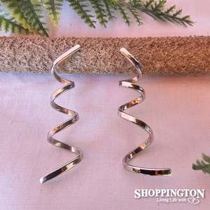 Earrings - Spiral Stainless Steel