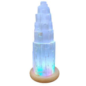 Health Wellbeing: Lamp - Selenite Mood Change 15x10cm