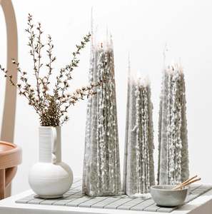 Living Light Icicle Candle - Black Iris