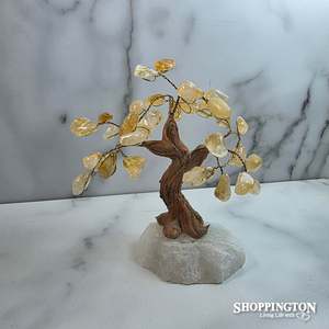 Health Wellbeing: Crystal Gemstone Tree - Citrine