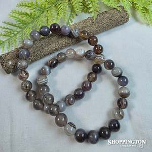 Gifts For Him: Crystal Gemstone Bead Bracelet - Charoite