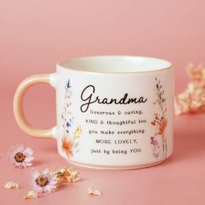 Gifts For Special Occasions: The Cottage Garden Peach Mug - Grandma