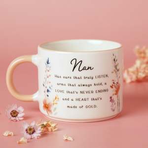 Gifts For Special Occasions: The Cottage Garden Peach Mug - Nan