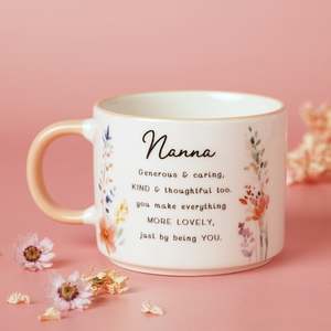 Gifts For Special Occasions: The Cottage Garden Peach Mug - Nanna