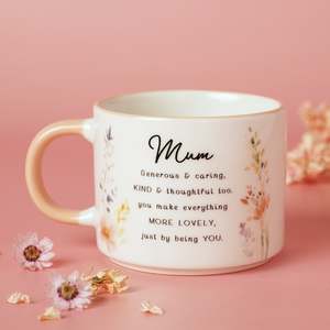 Gifts For Special Occasions: The Cottage Garden Peach Mug - Mum