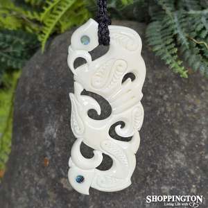 Bone Double Manaia - Pendant