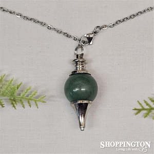 Health Wellbeing: Pendulum Necklace- Aventurine