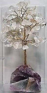 Health Wellbeing: Crystal Tree - Quartz with Crystal Base
