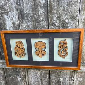 Triple Carved Maori Art Work