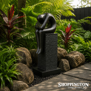 Books Stationary: Garden Sculpture - Terrazzo - Sitting Man 100cm