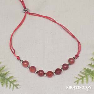 Health Wellbeing: Bracelet - Carnelian Gemstone