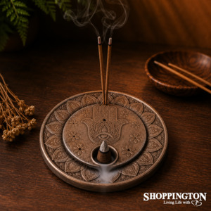 Health Wellbeing: Hamsa Incense & Cone Holder
