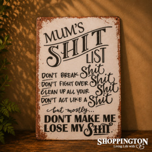 Home Living: Tin Novelty Sign - Mum Losing it!