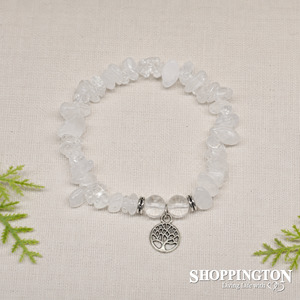 Books Stationary: Tree of Life Gemstone Bracelets - Clear Quartz
