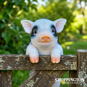 Books Stationary: Piglet - Fence Hanging Black & White