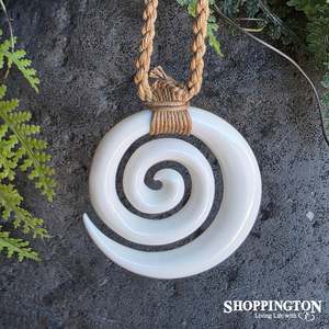 Books Stationary: Bone Koru Spiral