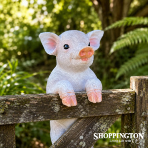 Piglet - Fence Hanging  White