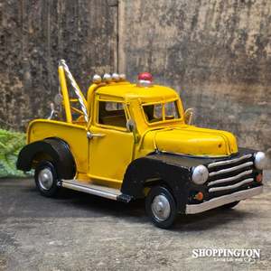 Gifts For Him: Die Cast Metal Replica Yellow & Black Tow Truck