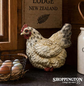Home Living: White Sitting Chicken 26cm
