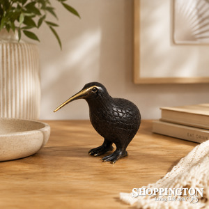 Home Living: Brass Brown Kiwi - Small