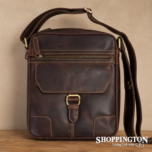 Fashion Accessories: 100% Leather Hendrix Vintage Sling Bag
