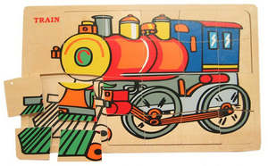 Wooden Puzzle - Train