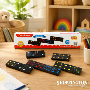Games Puzzles: Fun Factory - Wooden Dominoes