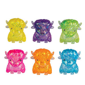 Smoosho's Super Squeeeze Glitter Highland Cow