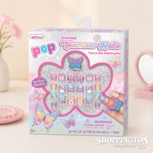 Gifts For Girls: POP 3D Glamour Nails - Butterflies and Rainbows