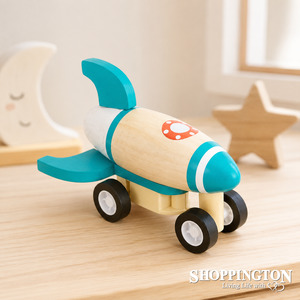 Gifts For Boys: Wooden Pull Back Rocket