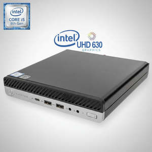 HP - Elitedesk 800 G4: Mini PC (Core i5 8500T, 16GB RAM, 256GB SSD)