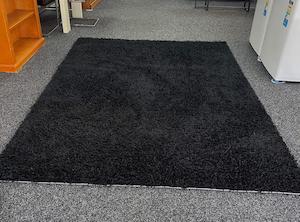 Products: Large Black Shaggy Rug - Zone
