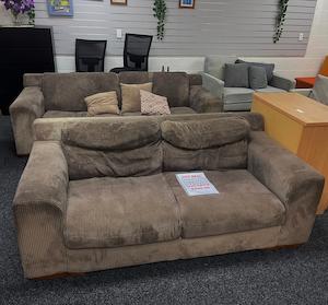 Products: Trade-In Large Corduroy 3+2 Lounge Suite - Brown - Zone