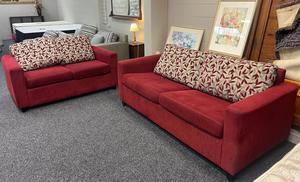 Products: 3 + 2 Fabric Lounge Suite & Pull-Out Bed - Zone