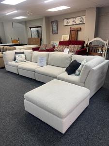 Products: Stylish 5-Piece Corner Suite with Ottoman - Zone