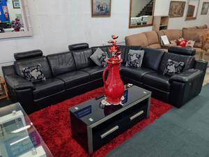 Products: Danske Mobler Genuine Leather Electric Corner Recliner Suite - Zone